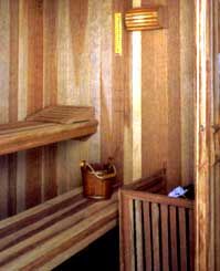 Sauna Seca montada com os acess&oacute;rios